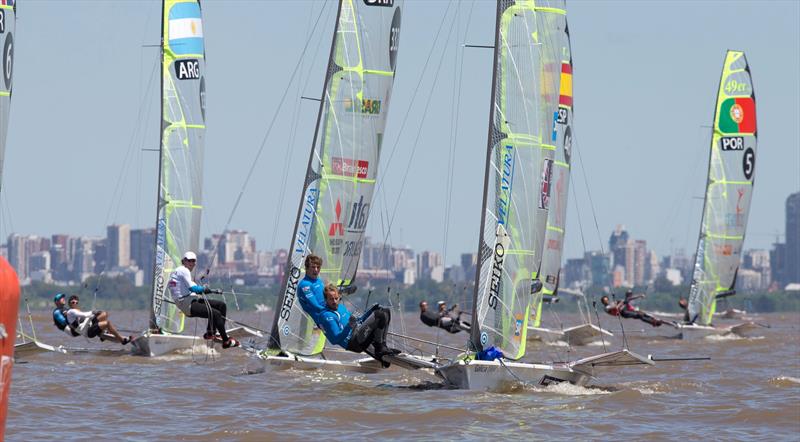 49er/49erFX World Championship day 5 photo copyright Matias Capizzano / www.capizzano.com taken at Club Náutico San Isidro and featuring the 49er class