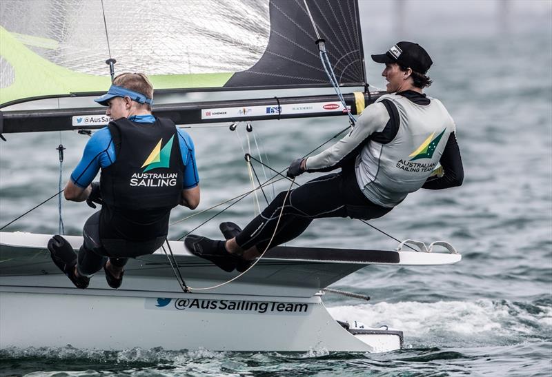 David Gilmour & Lewis Brake on day 3 of Sailing World Cup Miami - photo © Jesus Renedo / Sailing Energy