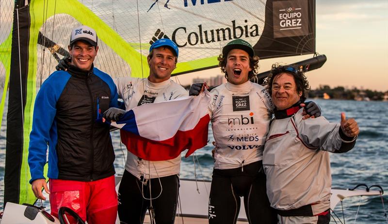 Chile 49er at Sailing World Cup Miami - photo © Jesus Renedo / Sailing Energy