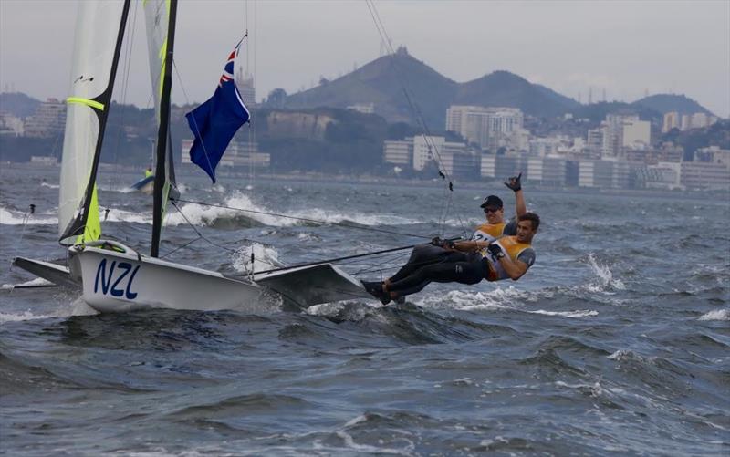 Burling and Tuke wrap up Kiwi 49er gold at the Rio 2016 Olympic Sailing Competition with a day to spare photo copyright Sailing Energy / World Sailing taken at  and featuring the 49er class