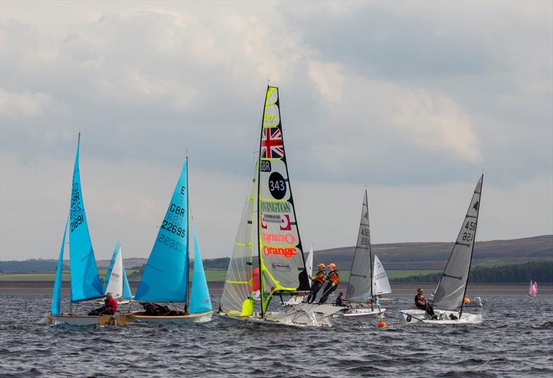 Ovington 40th anniversary celebration regatta photo copyright Tim Olin / www.olinphoto.co.uk taken at Derwent Reservoir Sailing Club and featuring the 49er class