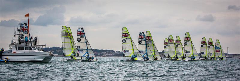 49er & 49erFX Nationals at the WPNSA photo copyright Alex Irwin / www.sportography.tv taken at Weymouth & Portland Sailing Academy and featuring the 49er class