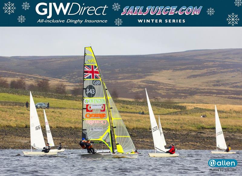 GJW Direct SailJuice Winter Series Brass Monkey photo copyright Tim Olin / www.olinphoto.co.uk taken at Yorkshire Dales Sailing Club and featuring the 49er class