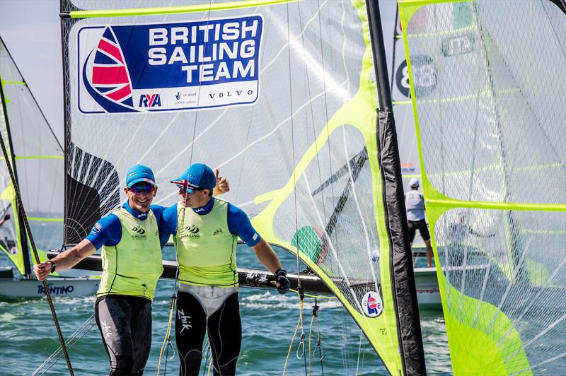 Dylan Fletcher & Stuart Bithell win at World Cup Series Miami photo copyright Jesus Renedo / Sailing Energy / World Sailing taken at Coconut Grove Sailing Club and featuring the 49er class