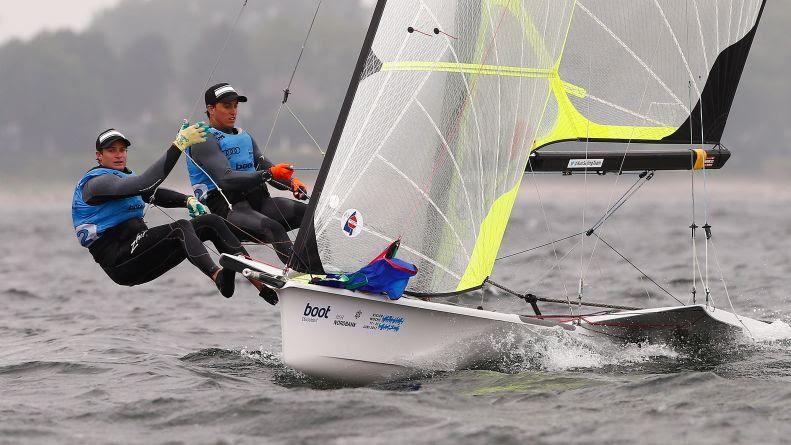 Australians duo David Gilmour and Joel Turner go into the Medal Race with a 20-point buffer at Kieler Woche photo copyright Kieler Woche / okPress taken at Kieler Yacht Club and featuring the 49er class