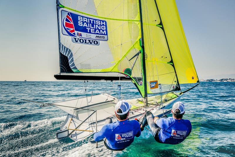 Dylan Fletcher and Stu Bithell in their 49er photo copyright British Sailing Team taken at  and featuring the 49er class
