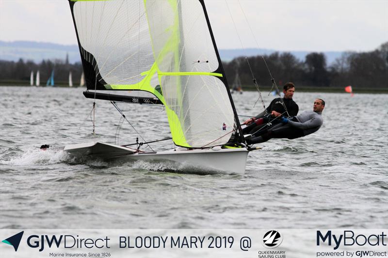 GJW Direct Bloody Mary 2019 photo copyright Mark Jardine taken at Queen Mary Sailing Club and featuring the 49er class