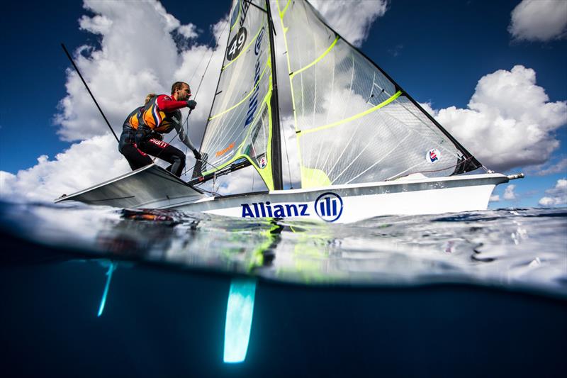 Allianz Benelux sponsor the Dutch Sailing Team - Bart Lambriex & Pim van Vugt, 49er photo copyright Richard Langdon / Ocean Images taken at  and featuring the 49er class