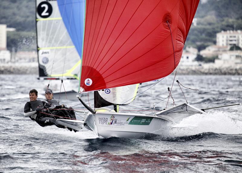 2013 SEIKO 49er & 49erFX World Championships Day 5 - photo © Christophe Launay / <a target=