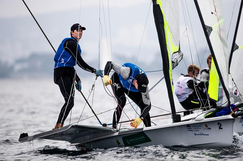 David Gilmour and Joel Turner - 2018 World Cup Series Hyères Day 2 - photo © Richard Langdon / Sailing Energy