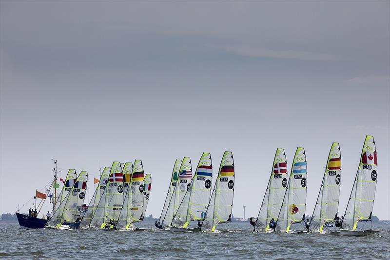 Starting line 49er - 2018 Medemblik Regatta - Day 2 - photo © Sander van der Borch