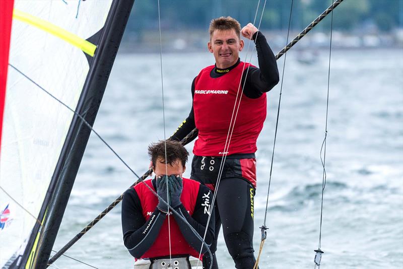 2018 49er & Nacra European Championship - Day 6 photo copyright Drew Malcolm taken at  and featuring the 49er class
