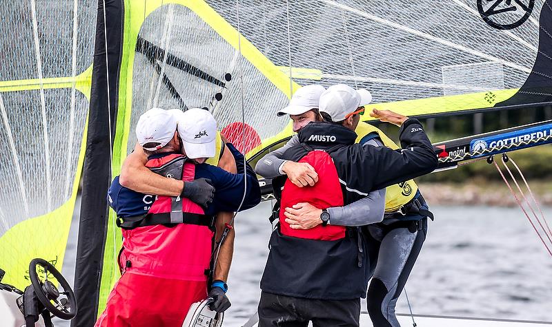 Fantela brothers (CRO) - 49er - Day 11 - Hempel Sailing World Championships, Aarhus, Denmark, August 2018 photo copyright Sailing Energy / World Sailing taken at  and featuring the 49er class