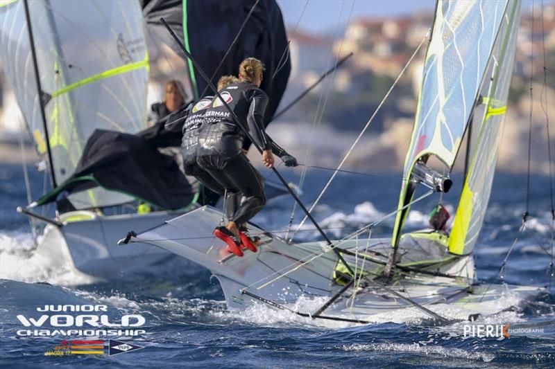 Max Stingele - Linov Scheel  -  GER 911 - 2018 49er, 49erFX & Nacra 17 Junior World Championships photo copyright Pierick Jeannoutot taken at  and featuring the 49er class