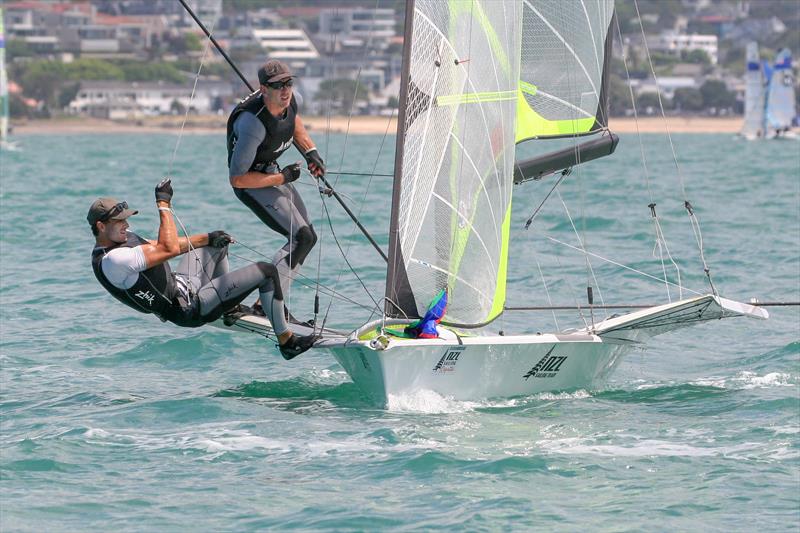 Blair Tuke and Peter Burling - Day 1, Oceanbridge NZL Sailing Regatta, February 1, 2019 photo copyright Michael Brown, Yachting New Zealand taken at Yachting New Zealand and featuring the 49er class