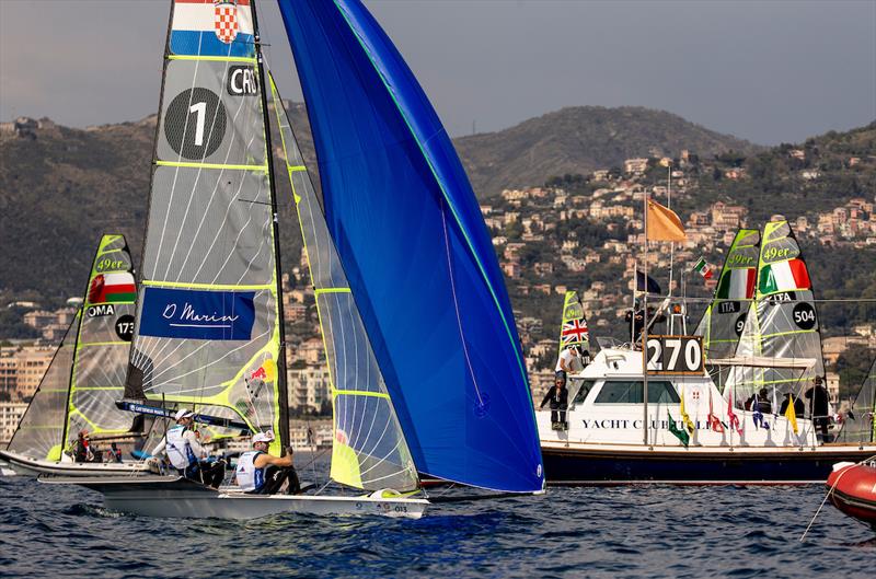 Genoa World Cup Series 2019 day 4 photo copyright Sailing Energy taken at  and featuring the 49er class