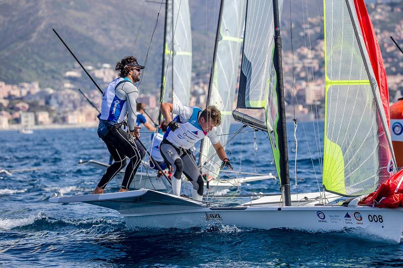 - 49er - NZL- Day 6 - Hempel Sailing World Cup - Genoa - April 2019 - photo © Jesus Renedo / Sailing Energy