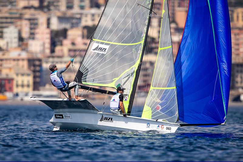 - 49er - NZL- Day 6 - Hempel Sailing World Cup - Genoa - April 2019 photo copyright Sailing Energy taken at Yacht Club Italiano and featuring the 49er class