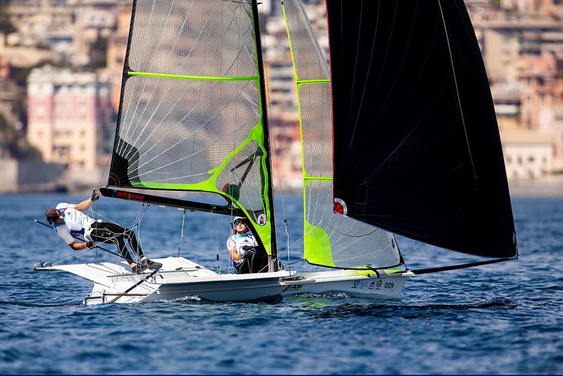 - 49er - NZL- Day 6 - Hempel Sailing World Cup - Genoa - April 2019 photo copyright Sailing Energy taken at Yacht Club Italiano and featuring the 49er class