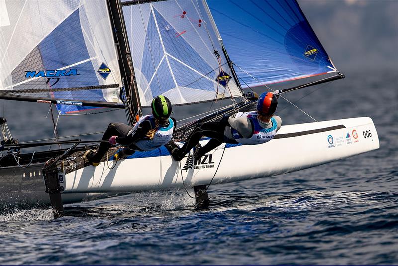 Nacra 17 - NZL- Day 6 - Hempel Sailing World Cup - Genoa - April 2019 - photo © Sailing Energy