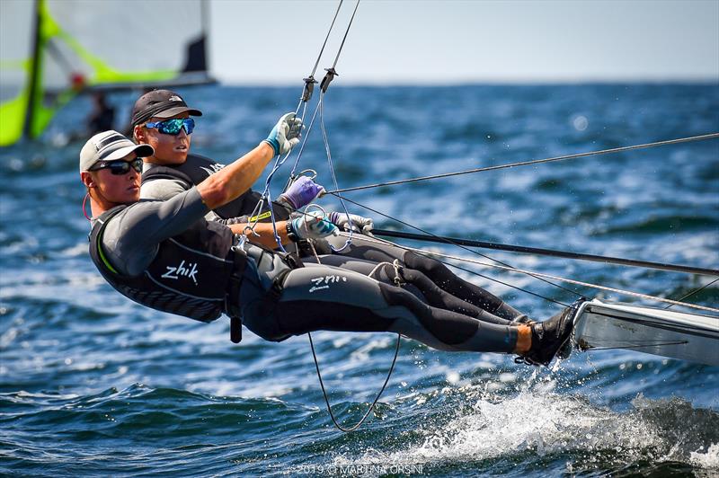 - NZL - 49er Junior Worlds, Risor, Norway - July 2019 photo copyright Martina Orsini taken at  and featuring the 49er class