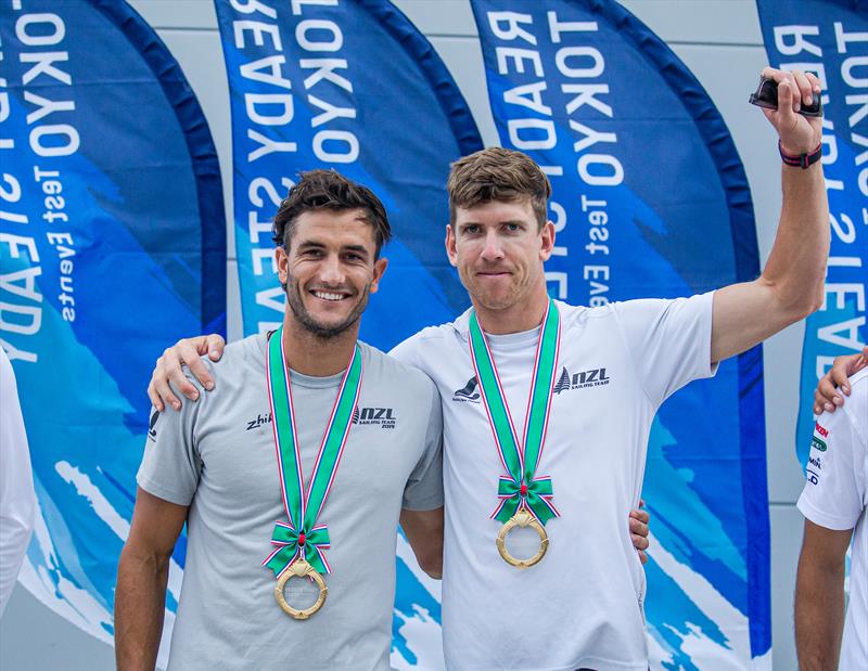 Blair Tuke and Peter Burling (NZL) - 49er - Olympic Sailing Test Event - Enoshima - August 21, 2019 photo copyright Jesus Renedo / Sailing Energy / World Sailing taken at  and featuring the 49er class
