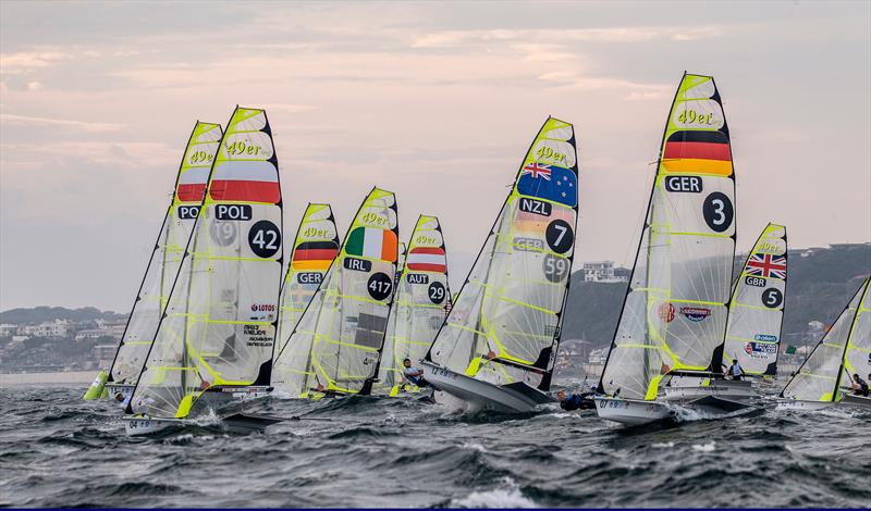  Logan Dunning Beck / Oscar Gunn (NZL) - 49er - Enoshima , Round 1 of the 2020 World Cup Series - August 30, 2019 photo copyright Jesus Renedo / Sailing Energy taken at  and featuring the 49er class