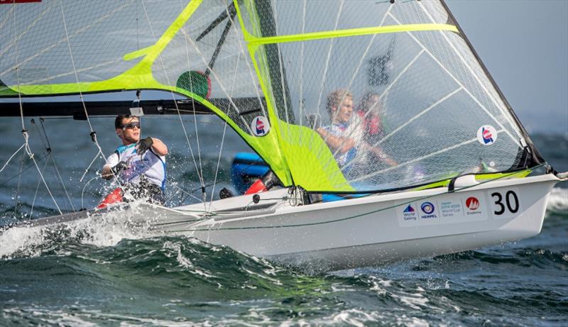 Andrew Mollerus and Ian MacDiarmid - Hempel World Cup Series Enoshima, day 5 - photo © Jesus Renedo / Sailing Energy / World Sailing