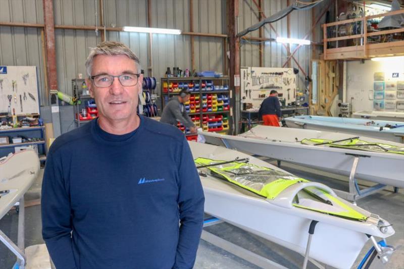 John Clinton and Mackay Boats are building 40 boats for this year's 49er, 49erFX and Nacra 17 world championships photo copyright Yachting New Zealand taken at  and featuring the 49er class