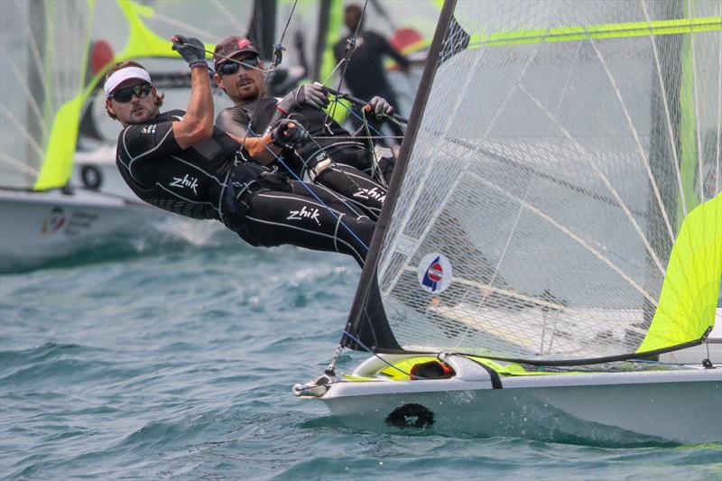 Logan Dunning Beck & Oscar Gunn (NZL) - 49er - 5th place Hyundai Worlds - Day 4 , December 6, 2019 , Auckland NZ - photo © Richard Gladwell / Sail-World.com\