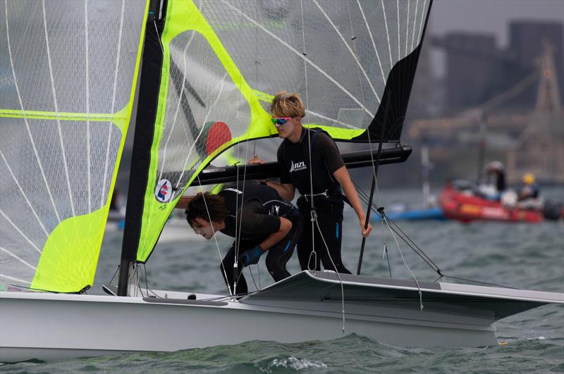 Sam Bacon and Henry Gautrey - 49er - Day 4 - 2020 World Championships - Royal Geelong Yacht Club - February 2020 - photo © Bill Phillips