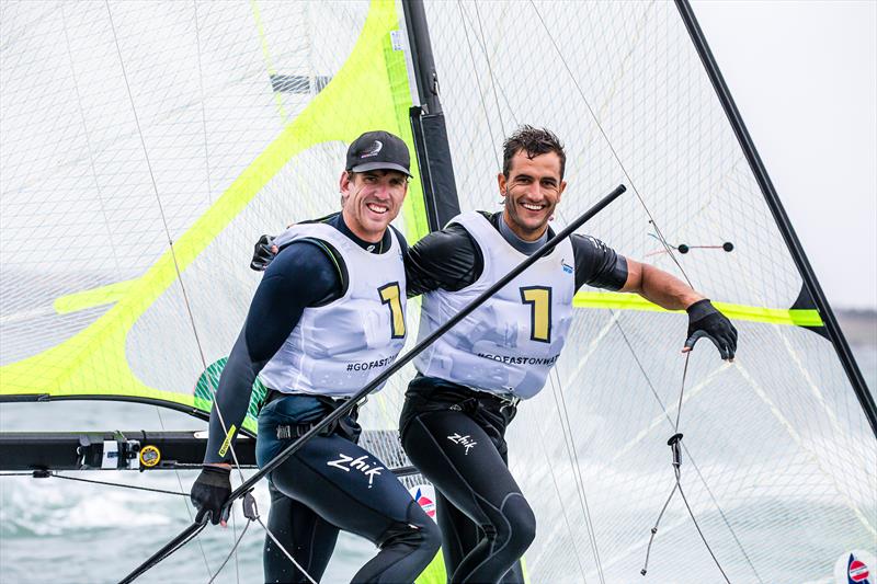 Peter Burling and Blair Tuke - 49er - Day 6 - 2020 World Championships - Royal Geelong Yacht Club - February 2020 photo copyright Jesus Renedo / Sailing Energy / World Sailing taken at Royal Geelong Yacht Club and featuring the 49er class