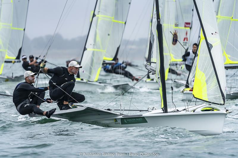 Will and Sam Phillips had their best ever regatta at the 2020 49er Worlds at RGYC - photo © Beau Outteridge for Australian Sailing Team