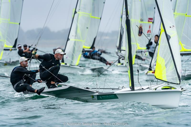 Australian Sailing Team members Will and Sam Phillips photo copyright Beau Outteridge taken at  and featuring the 49er class