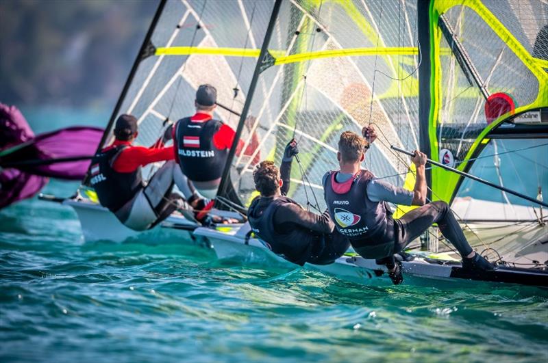 2020 Forward WIP 49er, 49erFX and Nacra 17 European Championship - Day 4 photo copyright Tobias Stoerkle taken at Union-Yacht-Club Attersee and featuring the 49er class