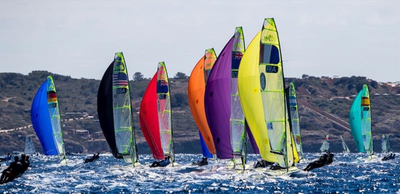 49er in the bay of Palma - Trofeo SAR Princesa Sofia Iberostar 2019 - photo © Jesus Renedo / Sailing Energy / World Sailing