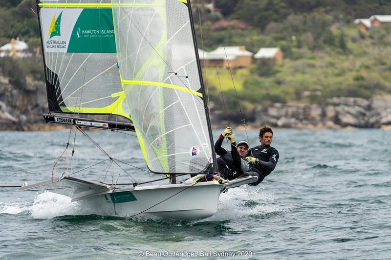 Jim Colley and Shaun Connor - 2020 Sail Sydney (10-13 December 2020) photo copyright Beau Outteridge taken at Australian Sailing and featuring the 49er class