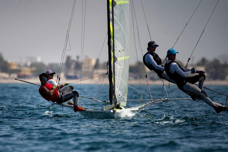 2021 Mussanah Open Championship photo copyright Oman Sail taken at  and featuring the 49er class
