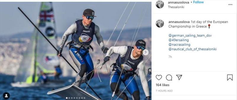 A post shared by Anna Suslova (@annasusslova) photo copyright Anna Suslova taken at  and featuring the 49er class