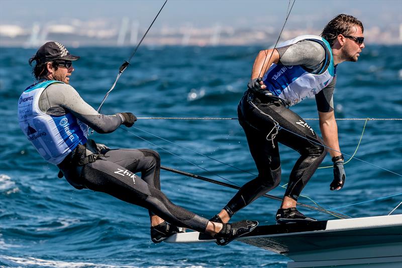 Logan Dunning Beck and Oscar Gunn (NZL) Mens 49er - Day 4 - Trofeo Princesa Sofia - Mallorca - April 2022 photo copyright Sailing Energy taken at Real Club Náutico de Palma and featuring the 49er class