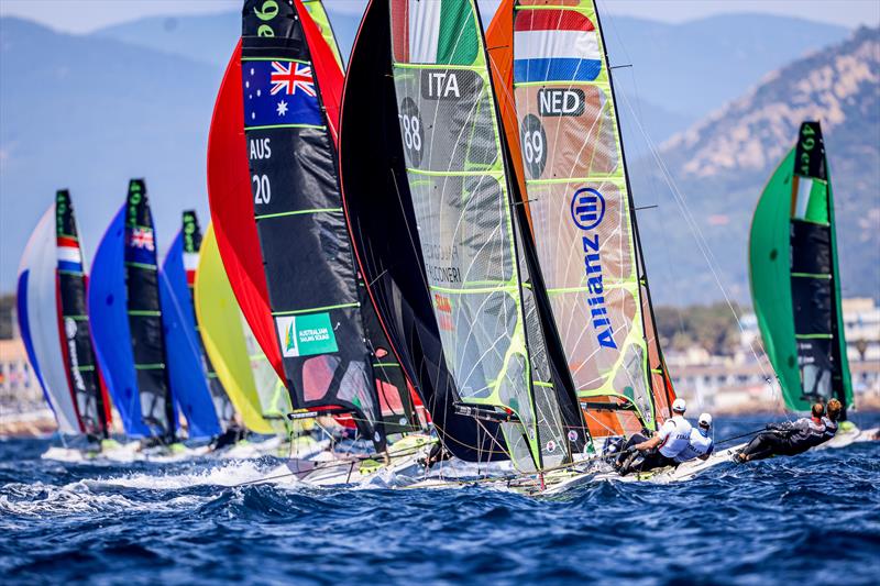 49er - Day 5 - 53rd Semaine Olympique Francais, Hyeres - photo © Sailing Energy / FFVOILE