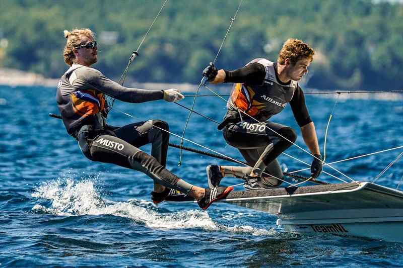 49er, 49erFX and Nacra 17 World Championships Day 5 photo copyright Sailing Energy taken at Hubbards Sailing Club and featuring the 49er class