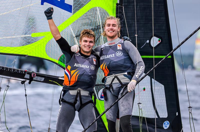 Bart Lambriex and Floris van der Werken - 49er, 49erFX and Nacra 17 World Championships day 6 - photo © Sailing Energy / 49er, 49erFX and Nacra 17 Worlds