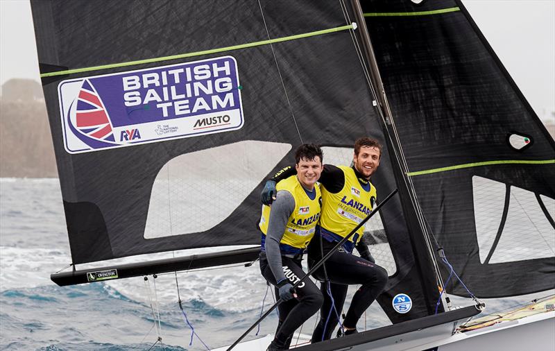 James Peters & Fynn Sterritt, 49er winners - Lanzarote International Regatta 2023 photo copyright Sailing Energy taken at Lanzarote Sailing Center and featuring the 49er class