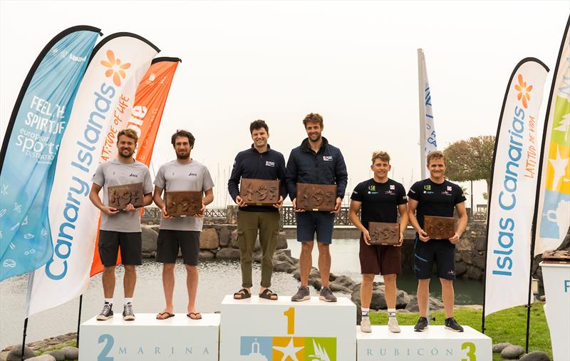 49er Top 3 - Lanzarote International Regatta 2023 - photo © Sailing Energy