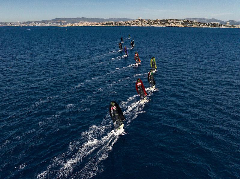 Paris 2024 Olympic Test Event Day 6 photo copyright World Sailing taken at  and featuring the 49er class