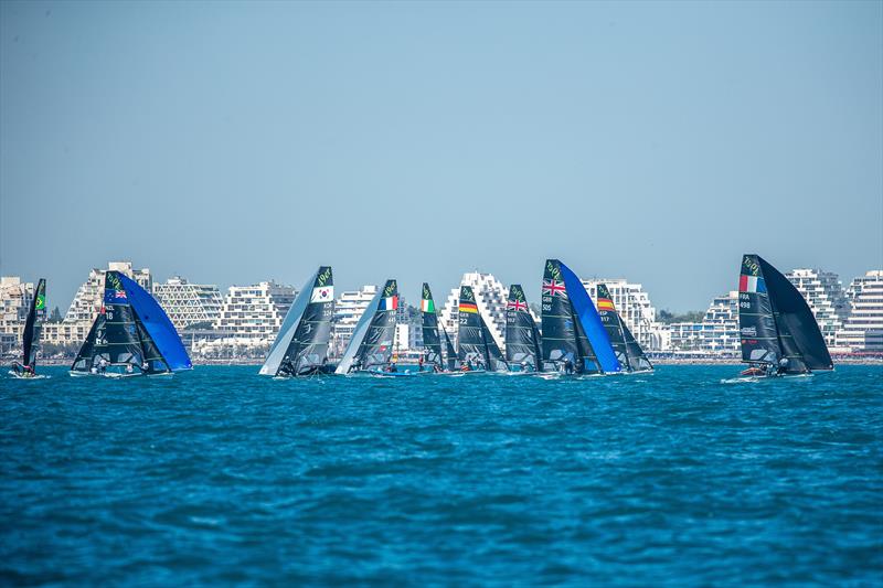 49er and 49erFX Europeans at La Grande Motte Day 3 photo copyright YCGM / Didier Hillaire taken at Yacht Club de la Grande Motte and featuring the 49er class