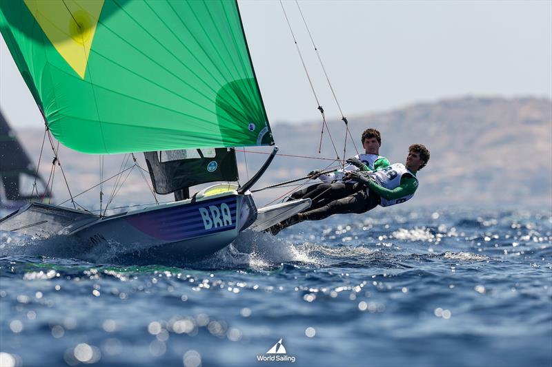 BRA - 49er - Marseille - Paris2024 Olympic Regatta - July 29, 2024 - photo © World Sailing / Sander van der Borch