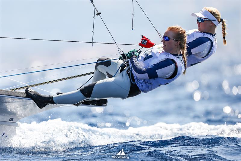 Ronja Gronblom/Hokka Veera (FIN) - 49erFX - Marseille - Paris2024 Olympic Regatta - July 30, 2024 photo copyright World Sailing / Sander van der Borch taken at  and featuring the 49er class