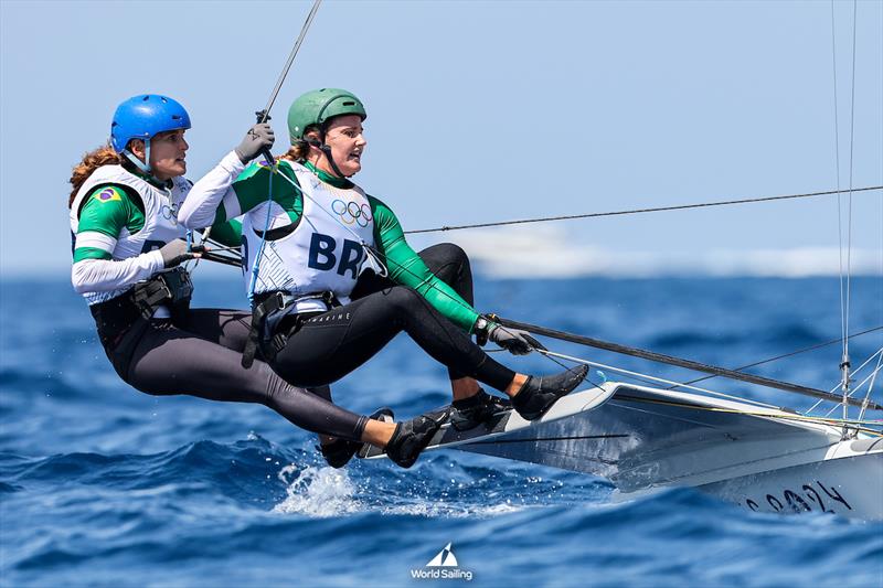 Martine Grael/Kahena Kunze (BRA) - 49er FX - Marseille - Paris2024 Olympic Regatta - July 30, 2024 - photo © World Sailing / Lloyd Images